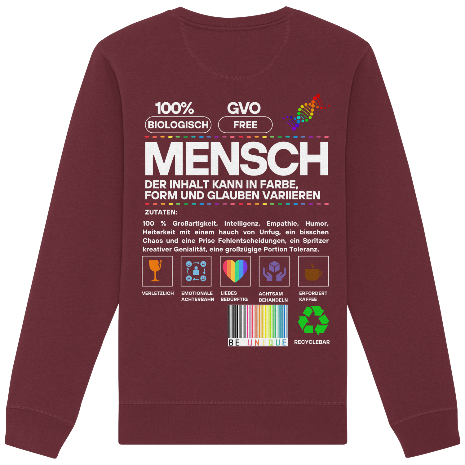 Mensch anleitung - Sweatshirt