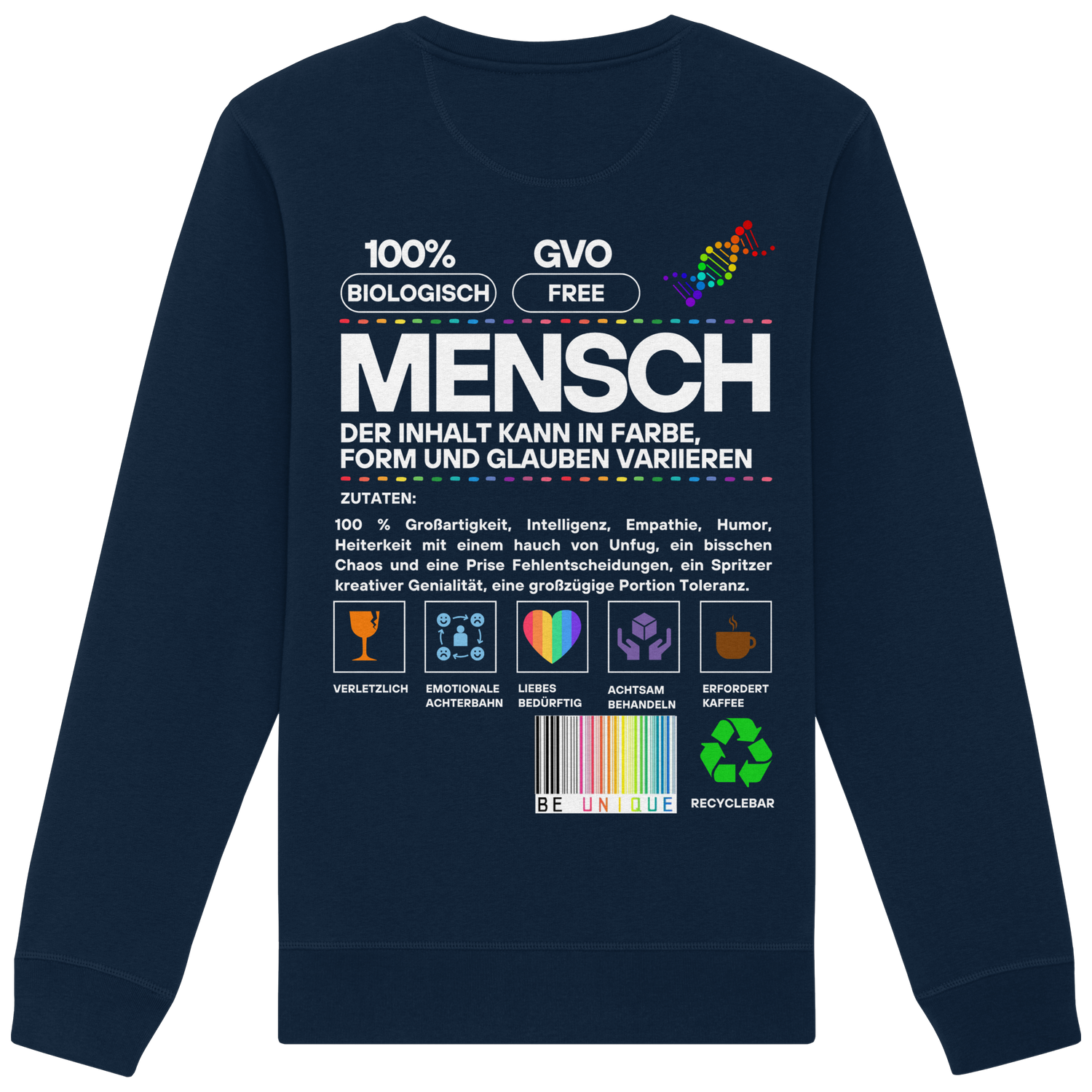 Mensch anleitung - Sweatshirt