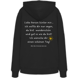 Liebe Person hinter mir... - Organic Hoodie