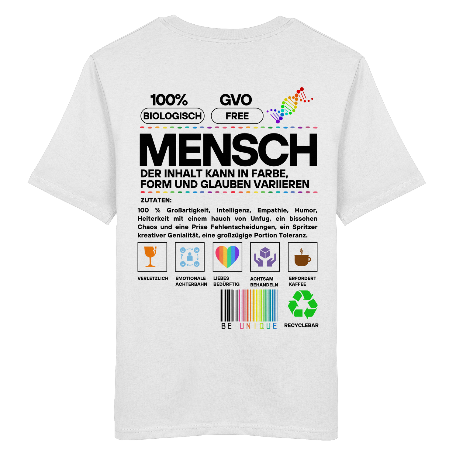 Mensch anleitung -  Shirt
