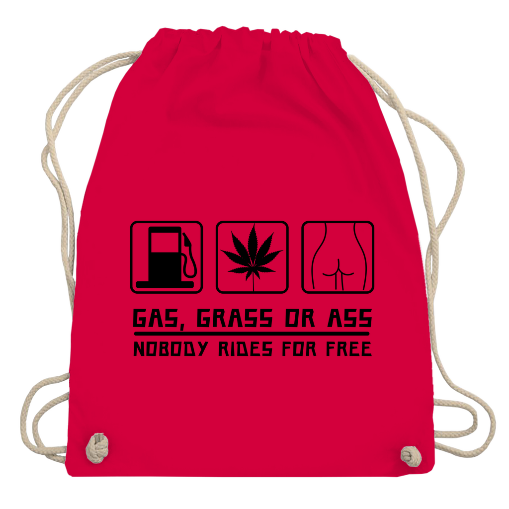 Turnbeutel "Gas Grass Ass"