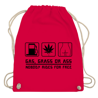 Turnbeutel "Gas Grass Ass"
