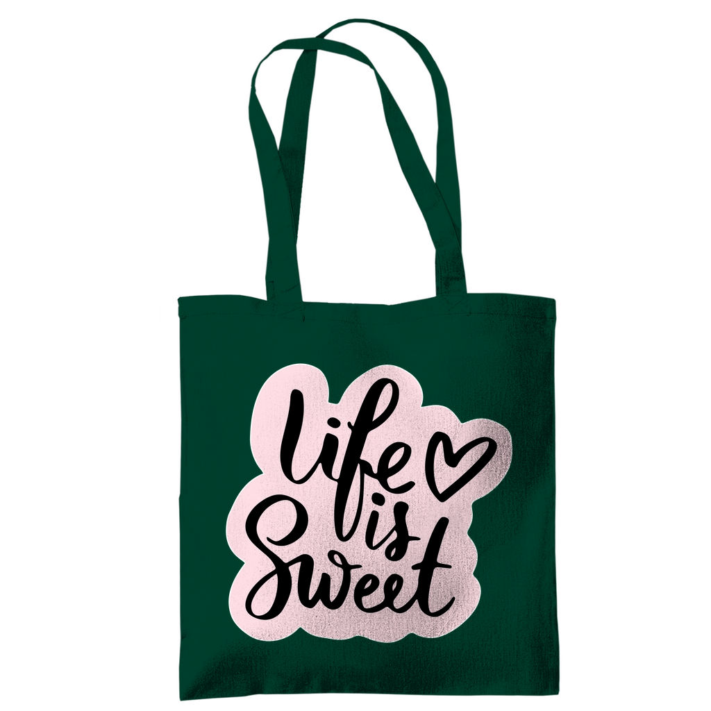 Tragetasche "Life is sweet"