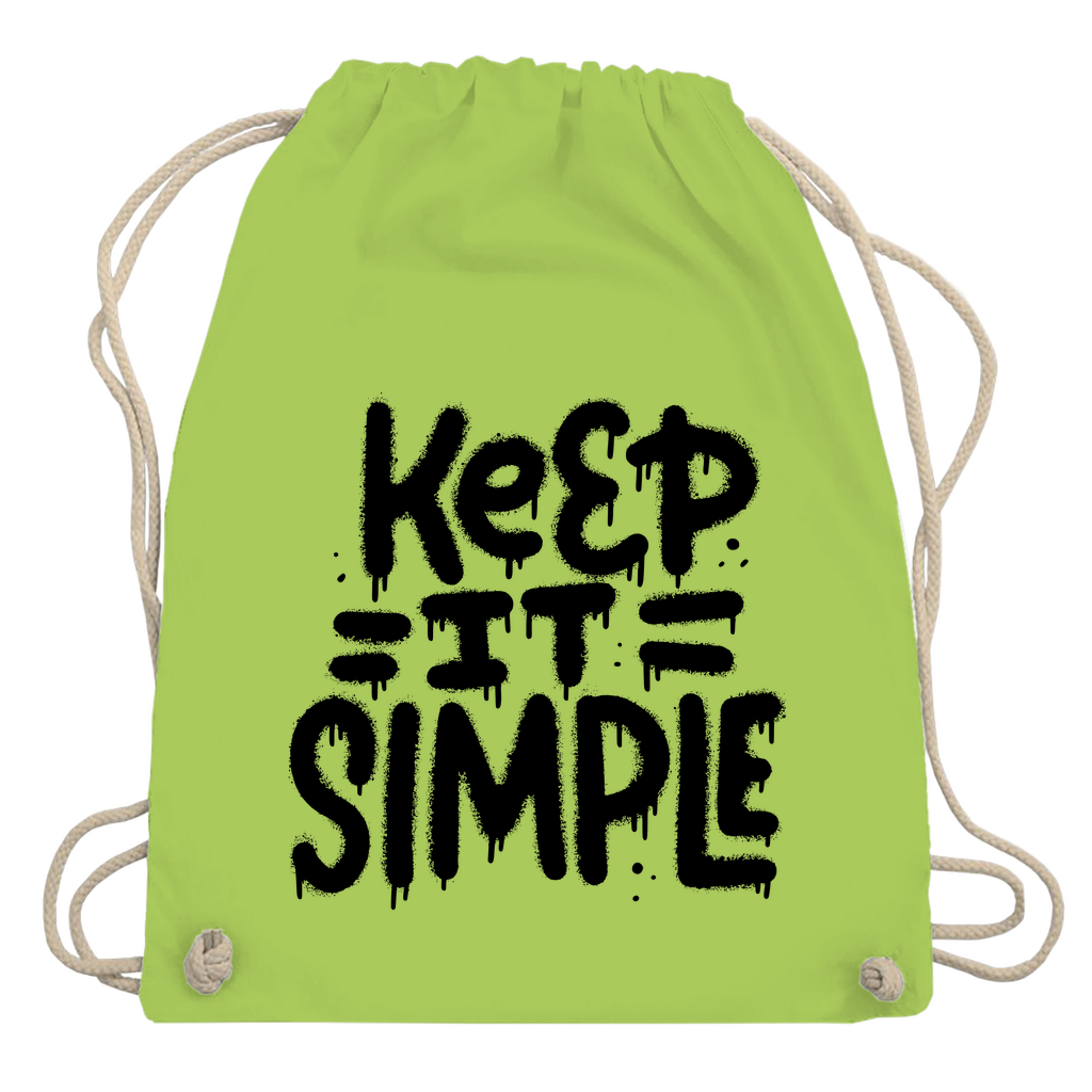 Turnbeutel "Keep it Simple"