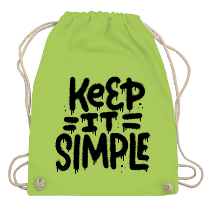 Turnbeutel "Keep it Simple"