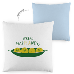 Kopfkissen zweifarbig "Spread Happeaness" - Grafikmagie