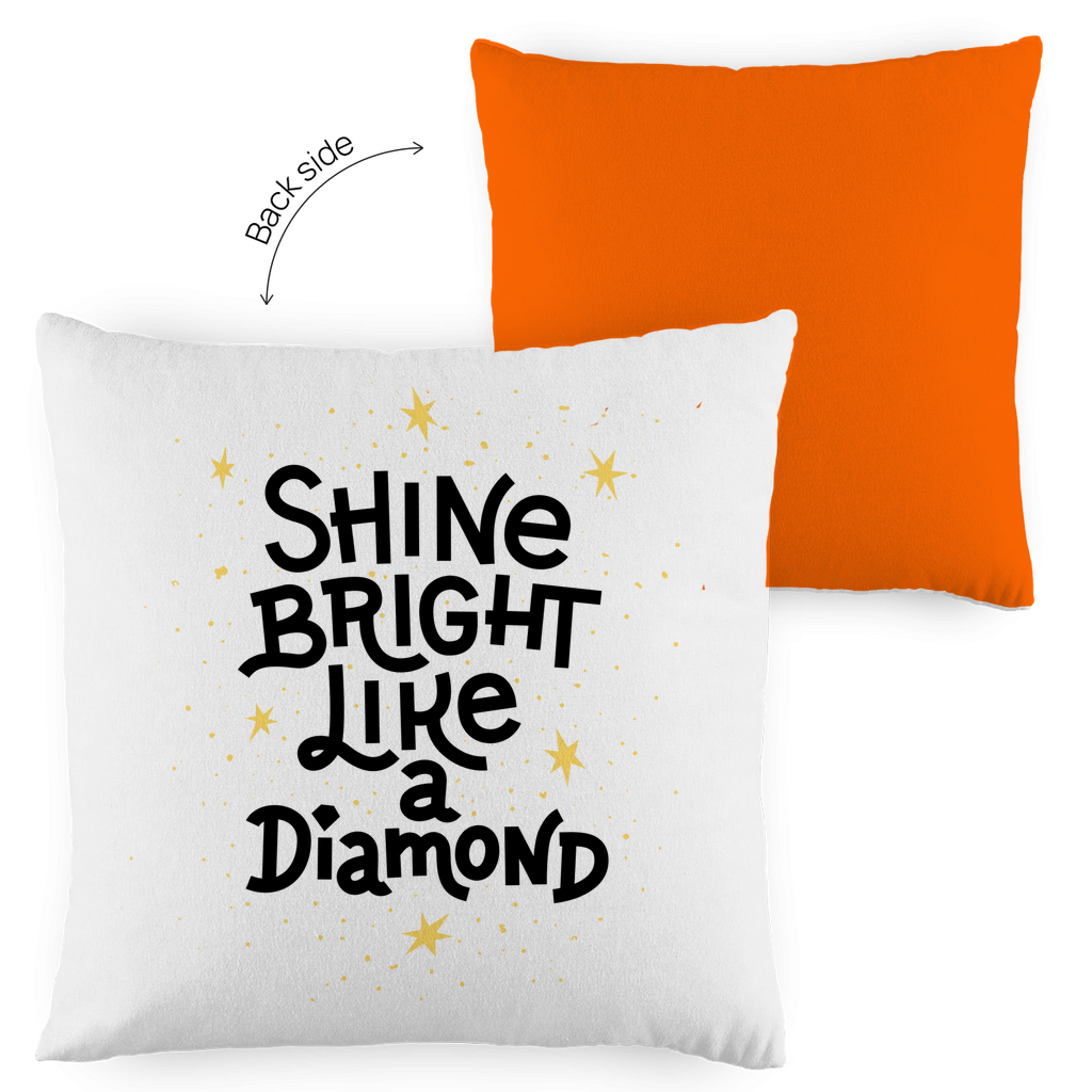 Kopfkissen zweifarbig "Shine bright like a Diamond" - Grafikmagie
