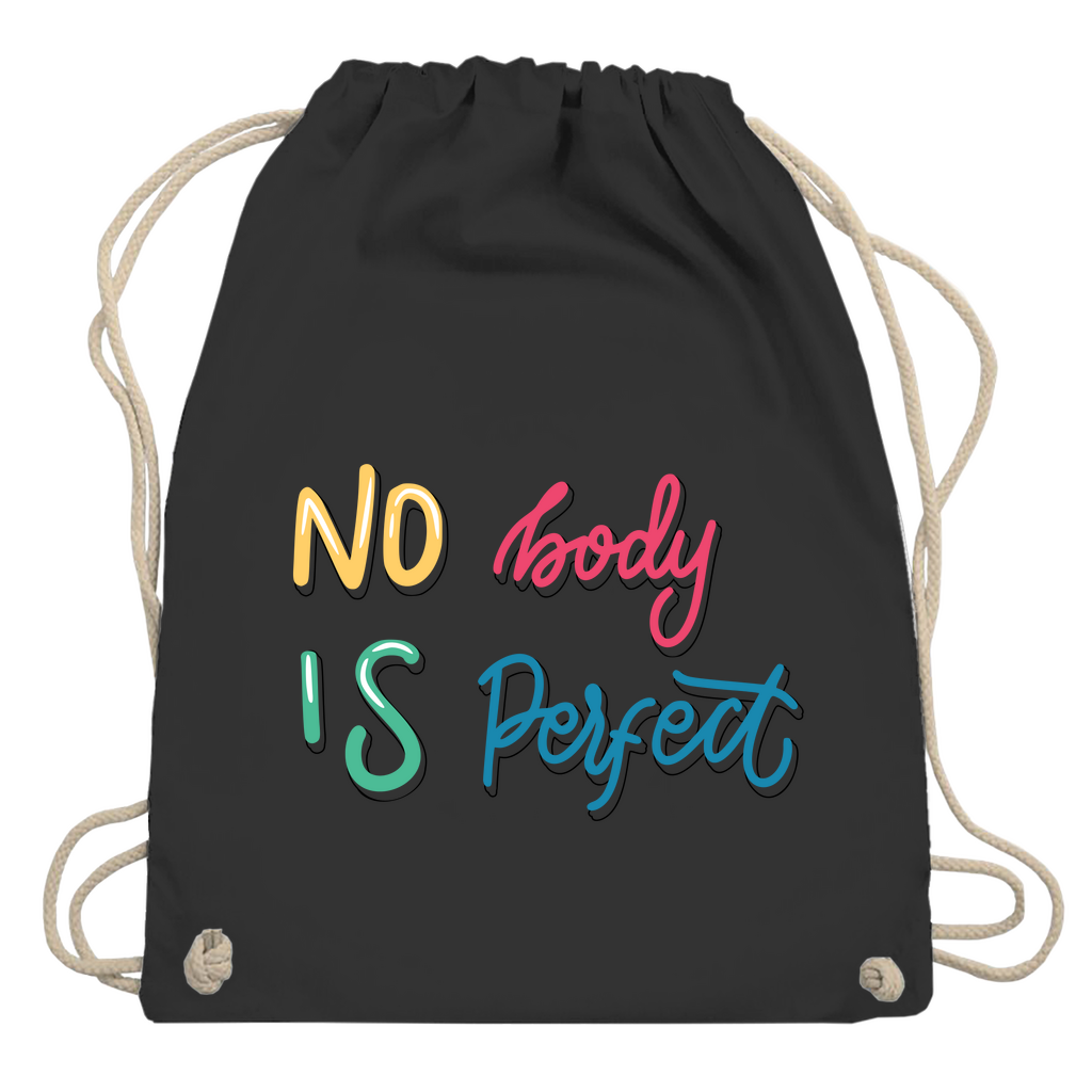 Turnbeutel "No body is perfekt"
