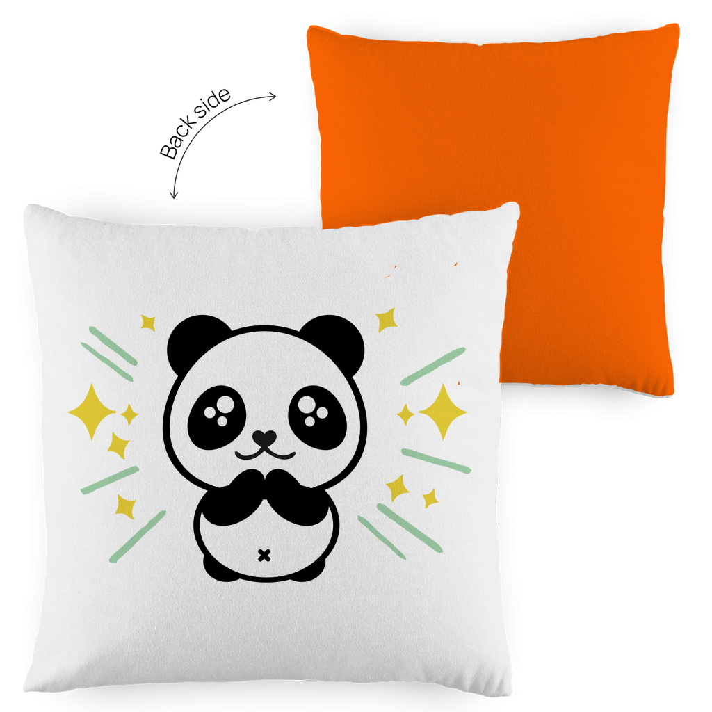 Kopfkissen zweifarbig "Panda" - Grafikmagie
