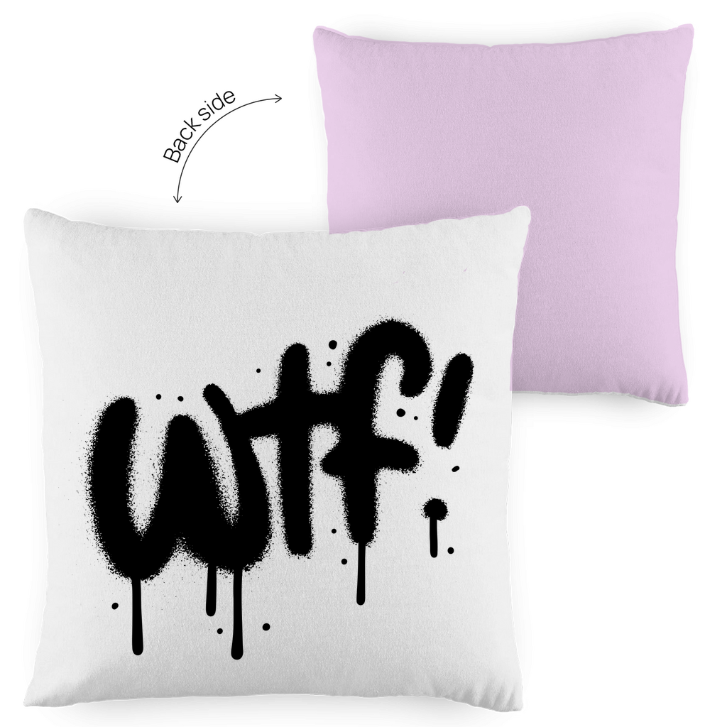Kopfkissen zweifarbig "WTF" - Grafikmagie
