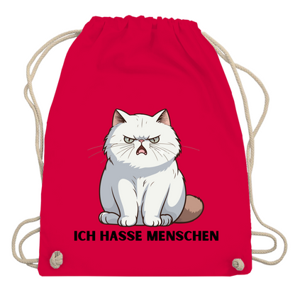 Turnbeutel "Ich hasse Menschen"
