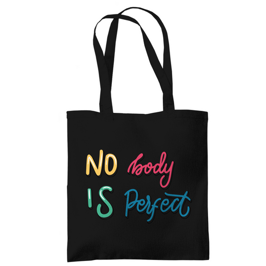 Tragetasche "No body is perfekt"