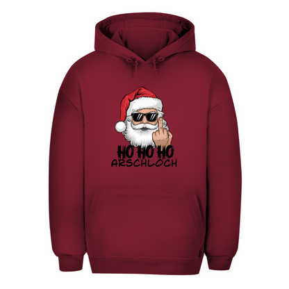 Unisex Oversize Hoodie "HOHOHO Arschloch"