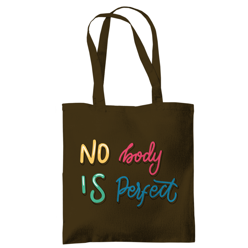 Tragetasche "No body is perfekt"