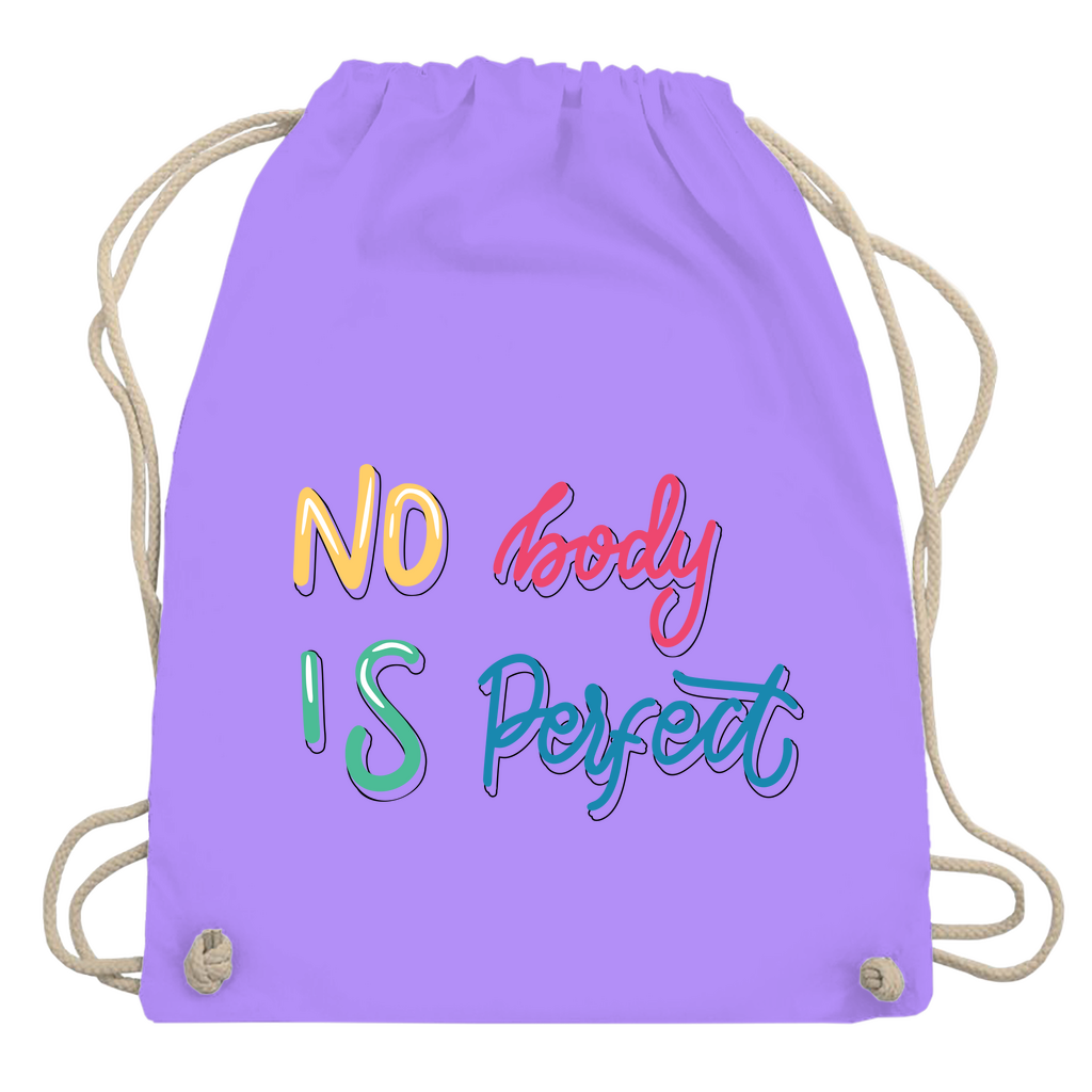Turnbeutel "No body is perfekt"