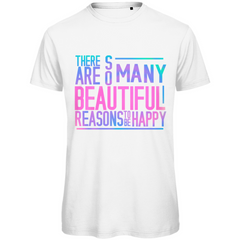 Herren T-Shirt "So many reasons to be happy" - Grafikmagie