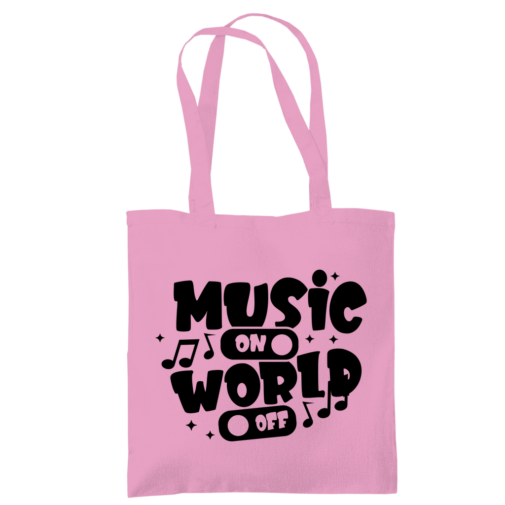 Tragetasche "Music on World Off"