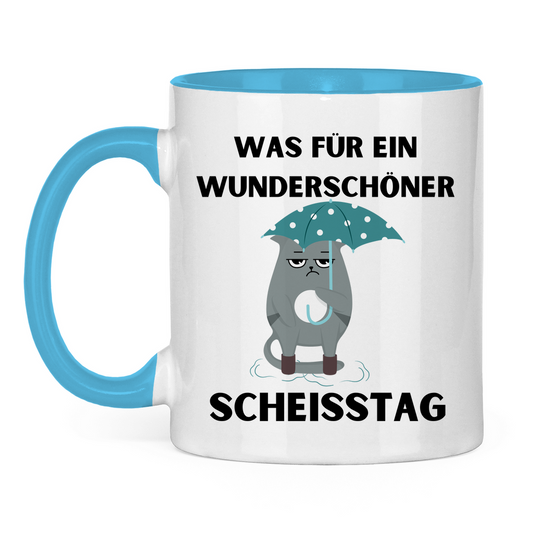 Tasse zweifarbig "Was für ein..." - Grafikmagie
