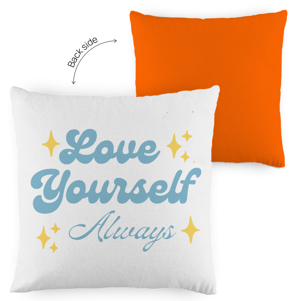 Kopfkissen zweifarbig "Love yourself Always" - Grafikmagie