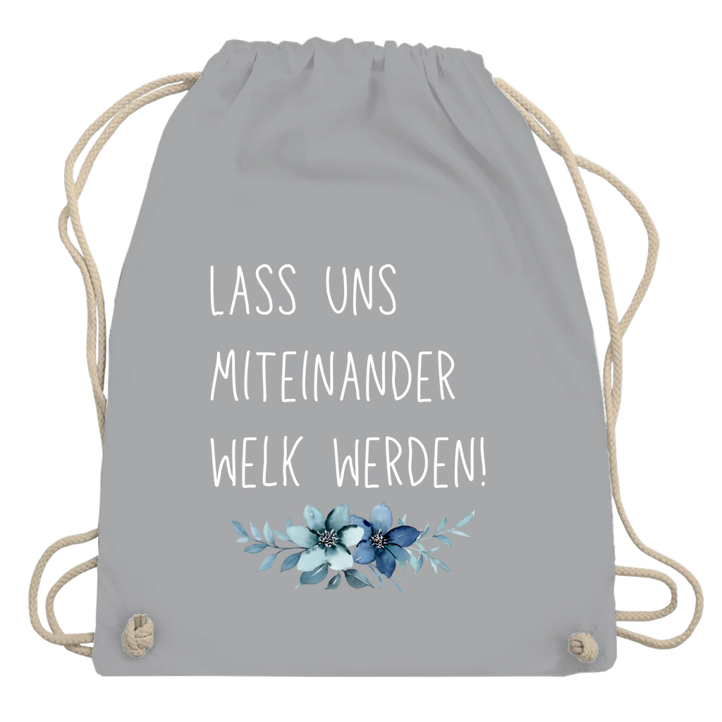 Turnbeutel "lass uns miteinander Welk werden"