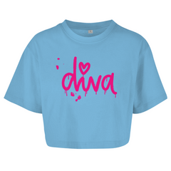 Damen Oversize Crop Top  "Diva"