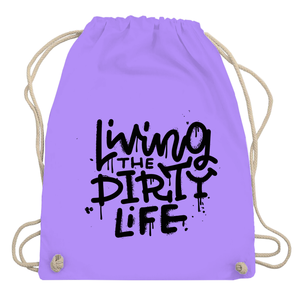 Turnbeutel "Living the dity life"