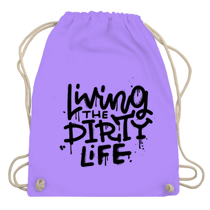 Turnbeutel "Living the dity life"