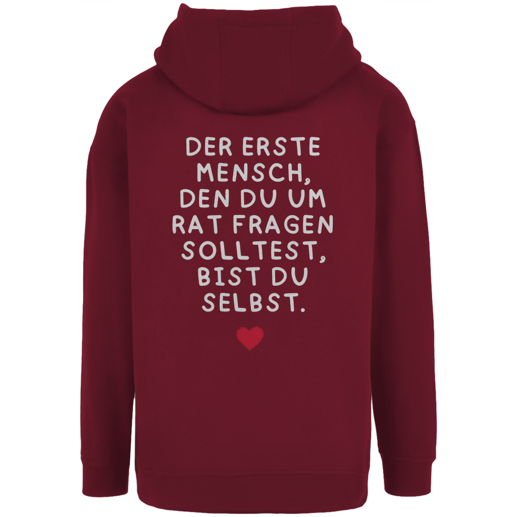 Unisex Oversize Hoodie "Der erste Mensch.."