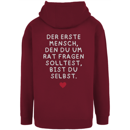 Unisex Oversize Hoodie "Der erste Mensch.."