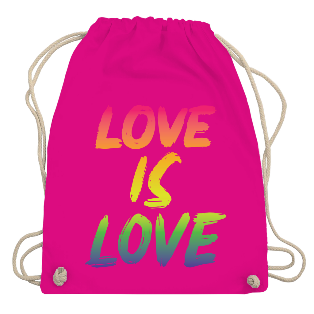 Turnbeutel "Love is Love"