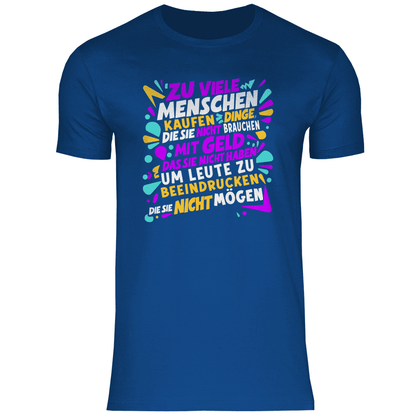 Herren T-Shirt "zu viele Menschen"