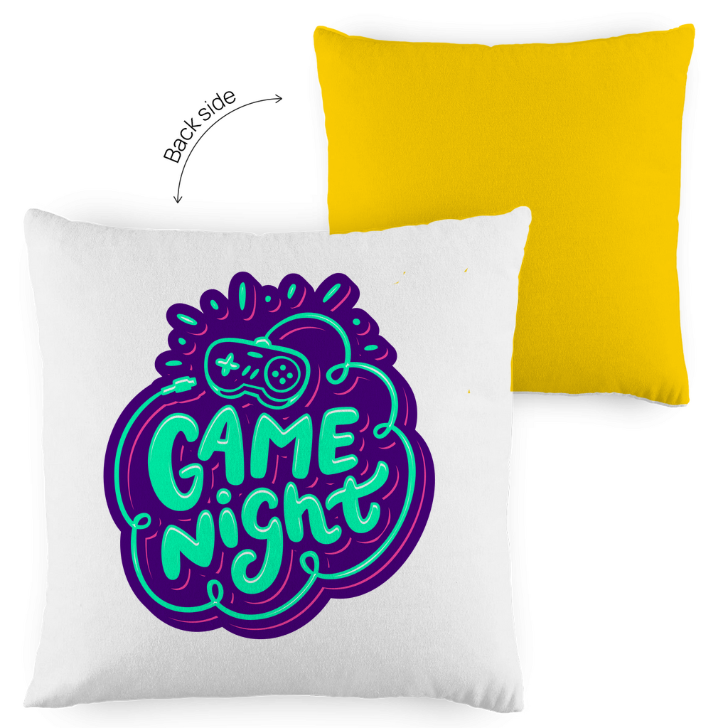 Kopfkissen zweifarbig "Game Night" - Grafikmagie