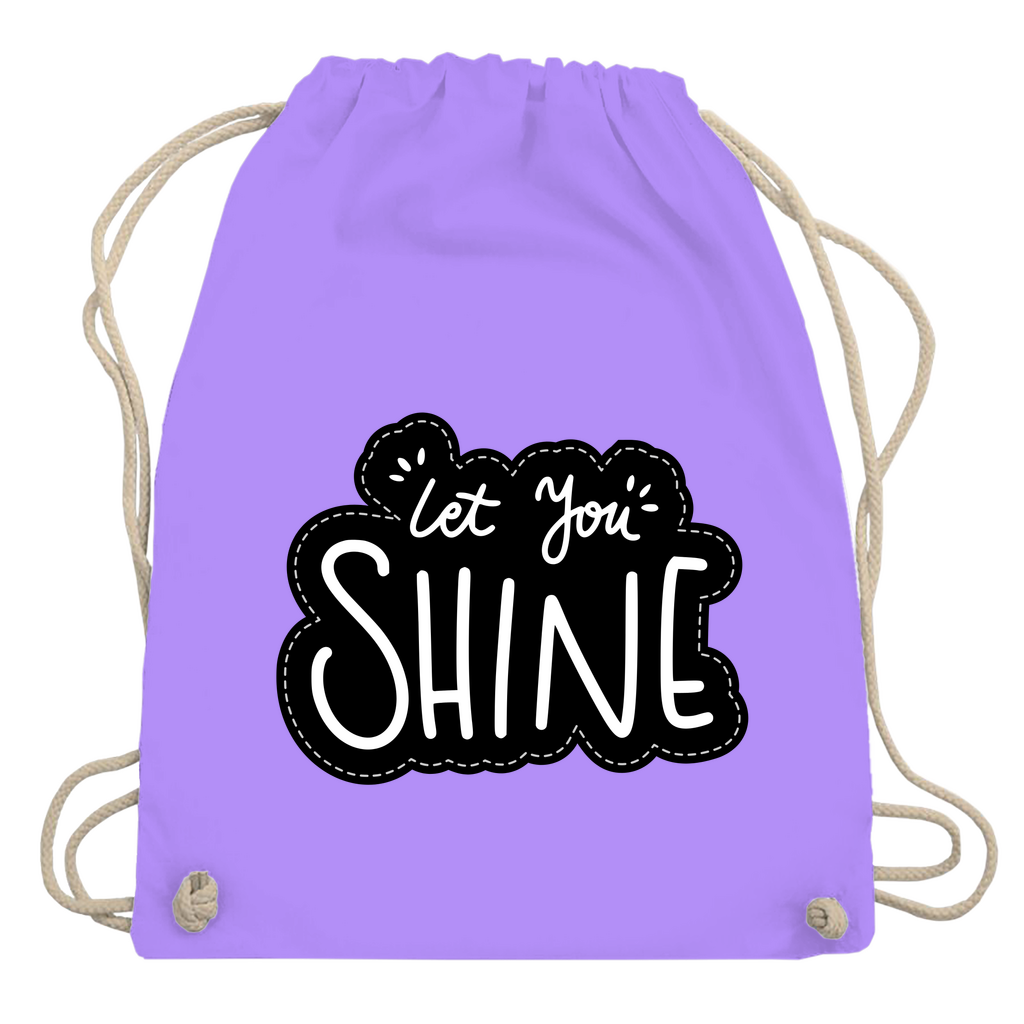 Turnbeutel "Let you shine"