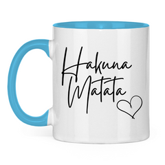 Tasse zweifarbig "Hakuna Matata" - Grafikmagie