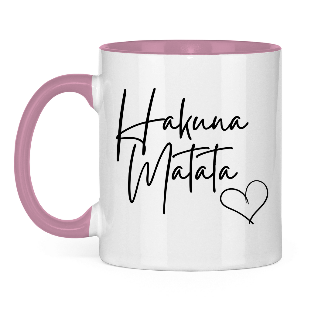 Tasse zweifarbig "Hakuna Matata" - Grafikmagie