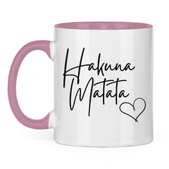 Tasse zweifarbig "Hakuna Matata" - Grafikmagie