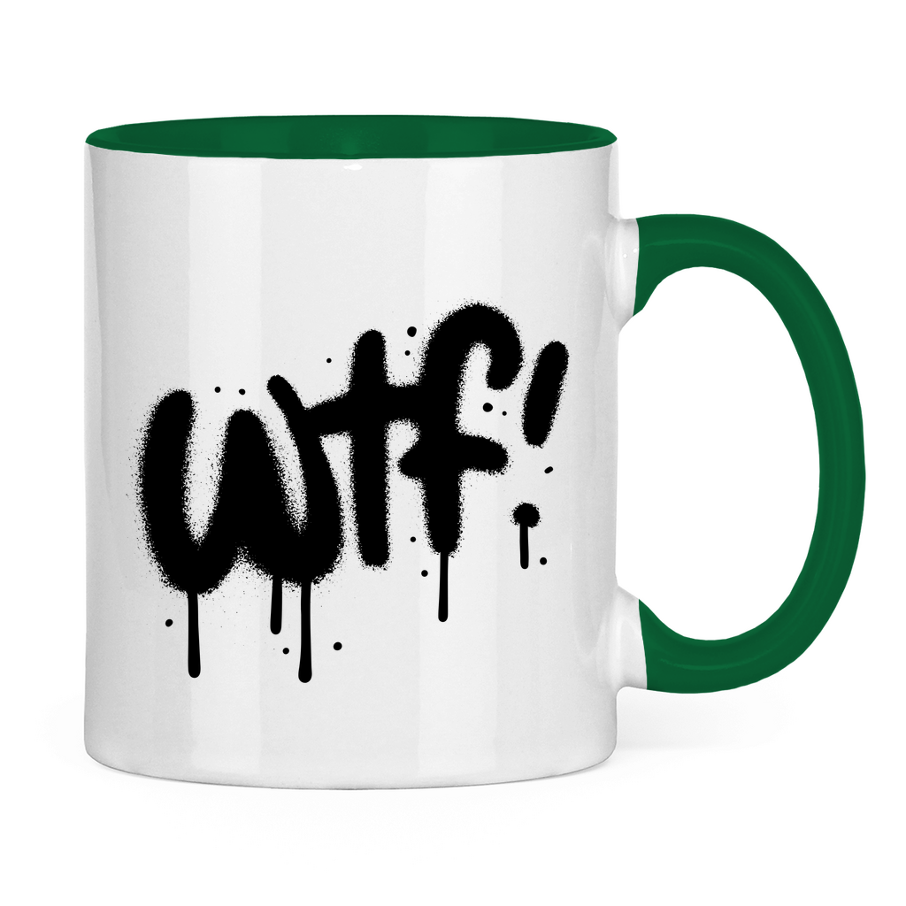 Tasse zweifarbig "WTF" - Grafikmagie