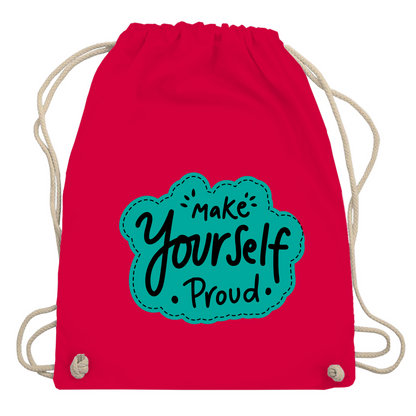 Turnbeutel "Make youself proud"