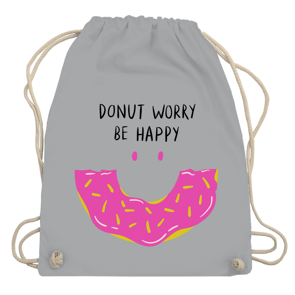 Turnbeutel "Donut worry be happy"