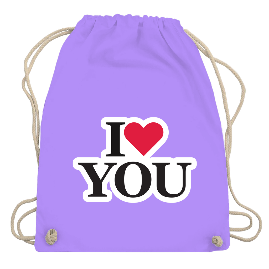 Turnbeutel "I love you"