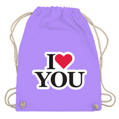 Turnbeutel "I love you"