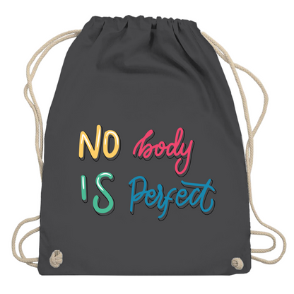 Turnbeutel "No body is perfekt"