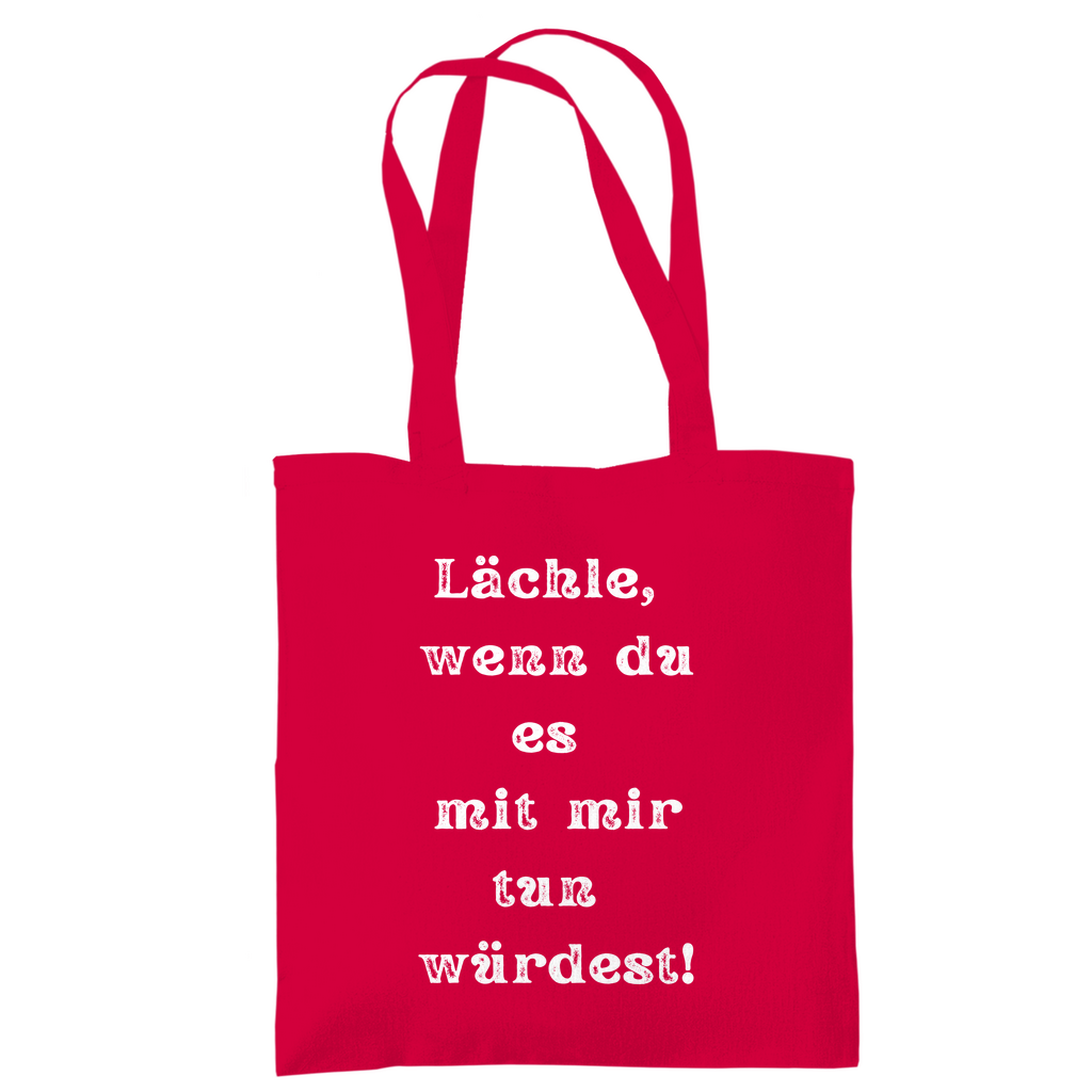 Tragetasche "Lächle wenn du mit" - Grafikmagie