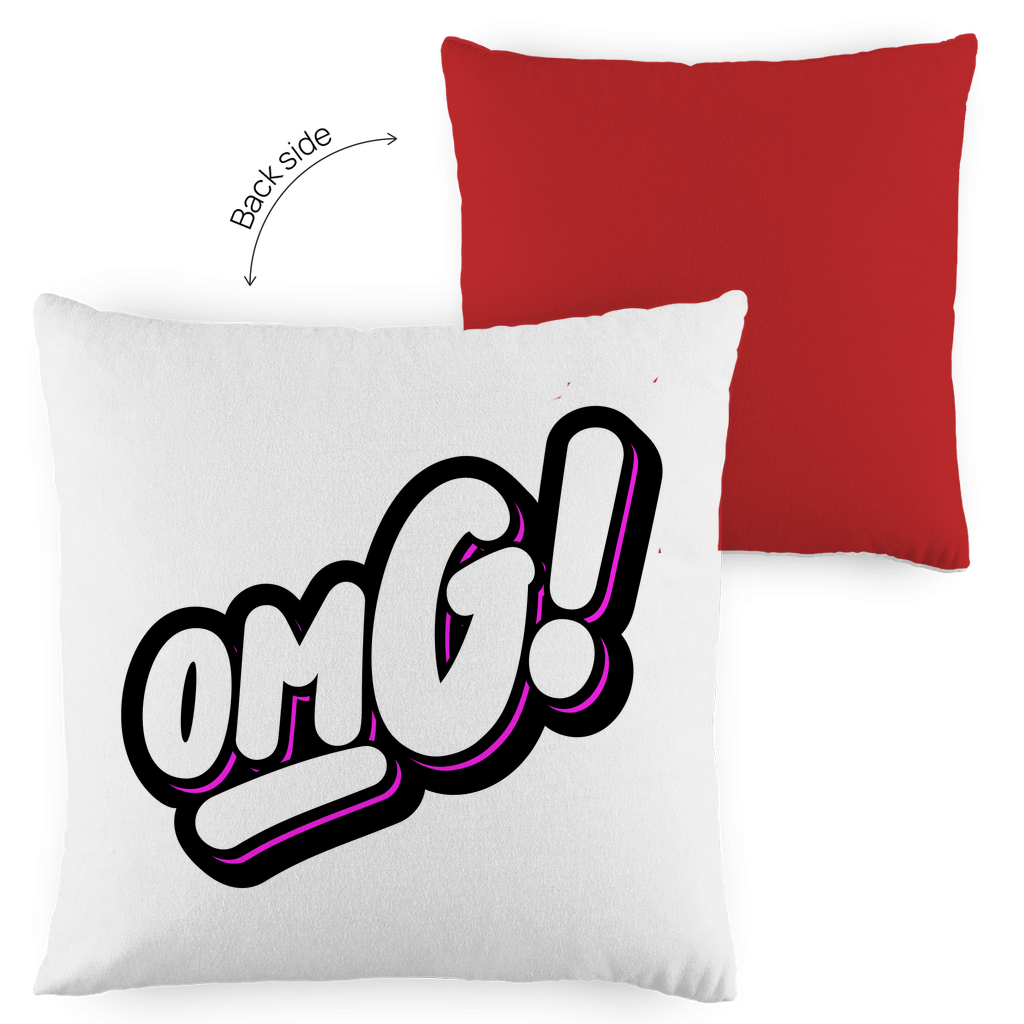 Kopfkissen zweifarbig "OMG" - Grafikmagie