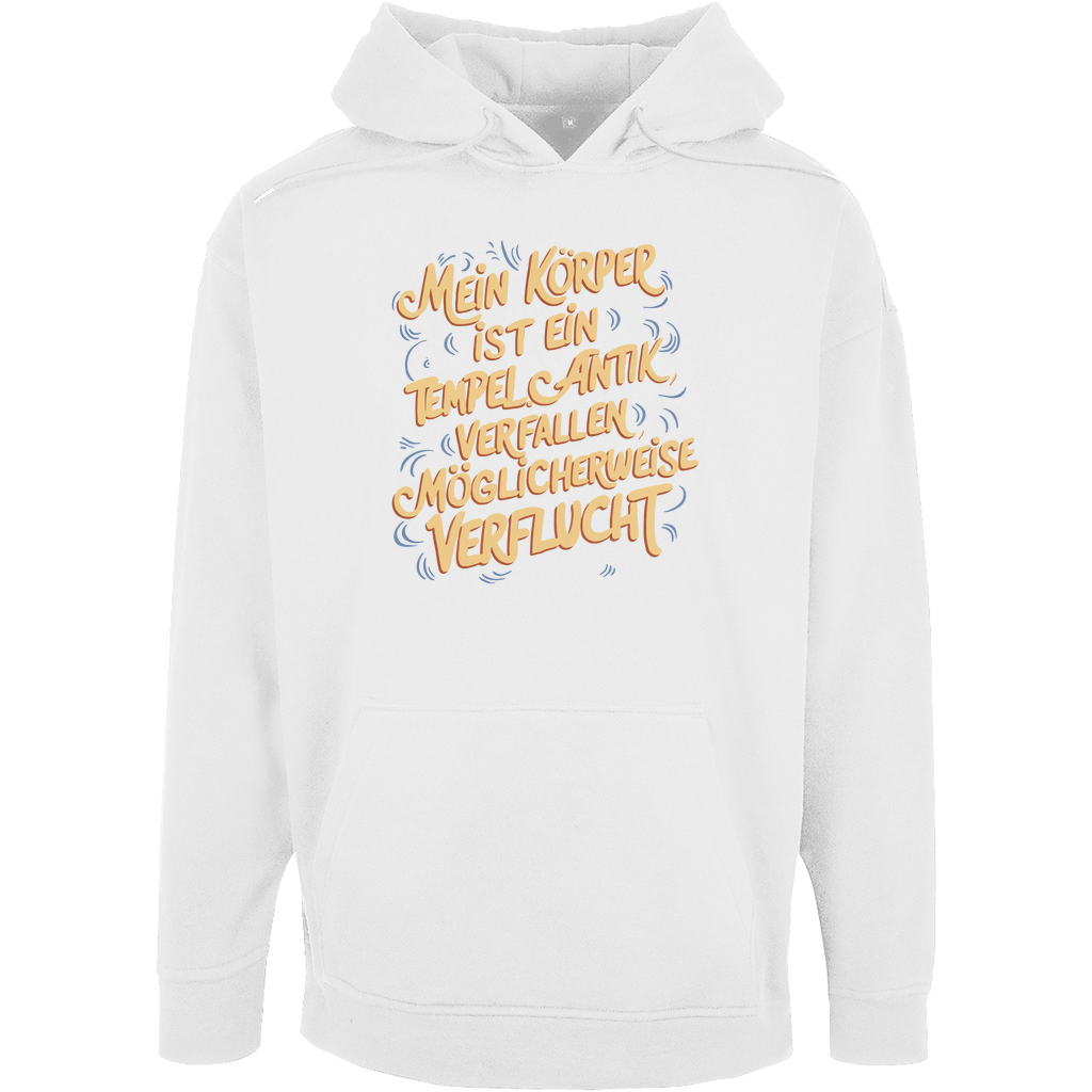 Unisex Oversize Hoodie "Mein körper ist ein Tempel."