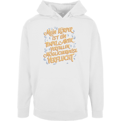 Unisex Oversize Hoodie "Mein körper ist ein Tempel."