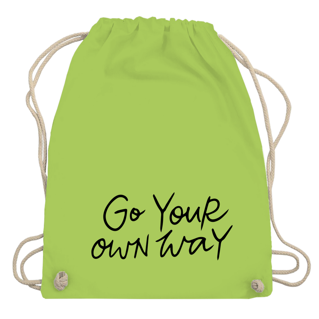 Turnbeutel "Go your own way"
