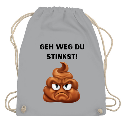 Turnbeutel "Geh weg du stinkst"