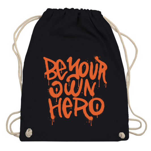 Turnbeutel "Be your own Hero"