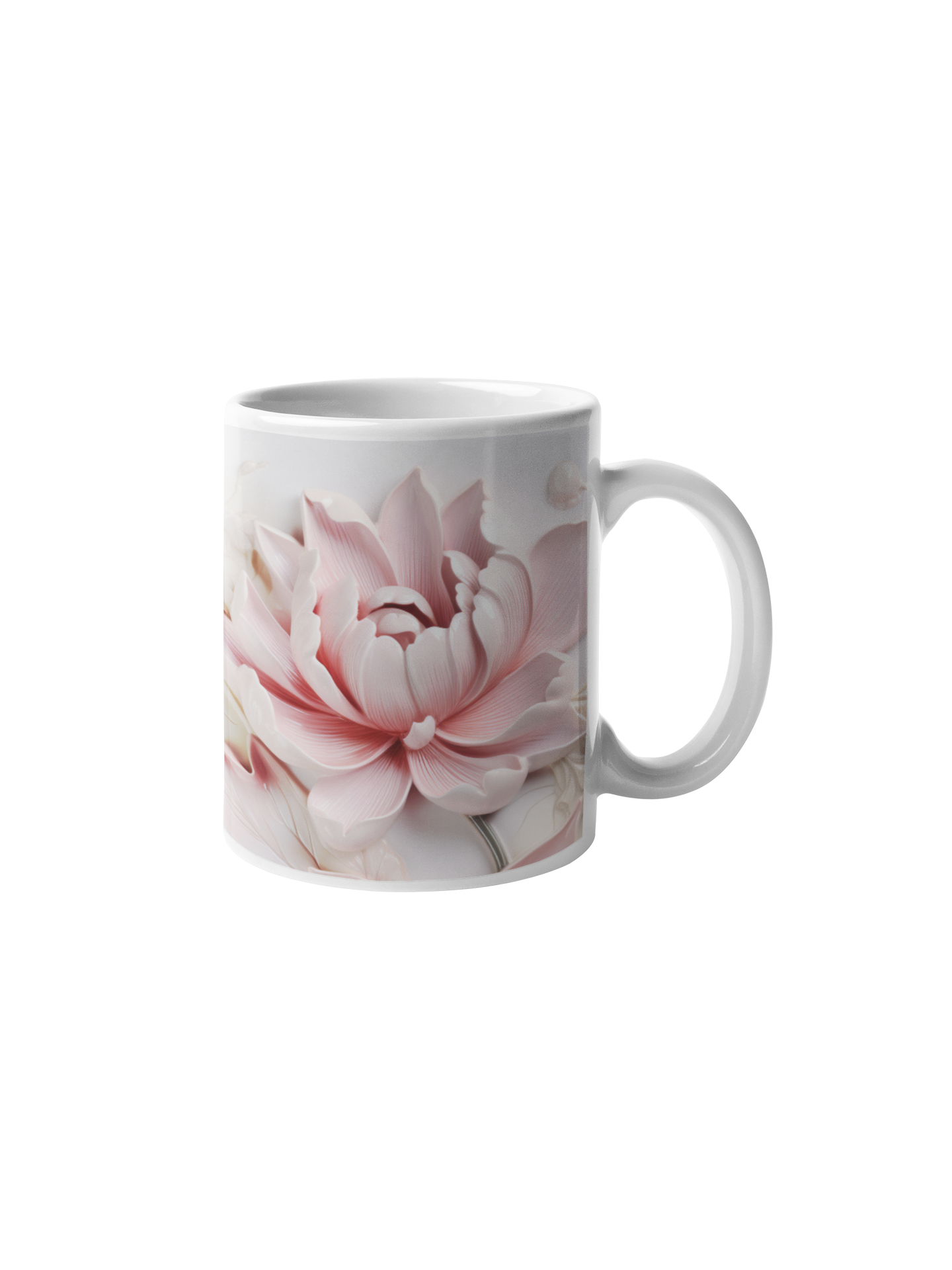 Panorama Tasse "Pink Flower" - Grafikmagie